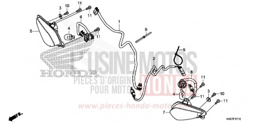 BLINKER, VORNE (NSS125DF/ADF/ADH) NSS125ADF de 2015